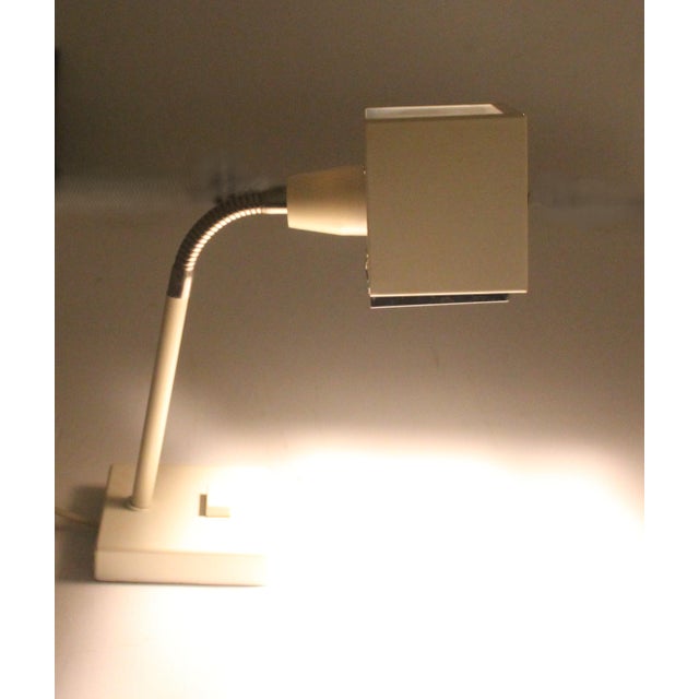 Ivory Scandinavian Kuben Table Lamp by Björn Svensson for Elidus, 1970s For Sale - Image 8 of 9