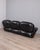 Vintage Italian Three-Seater Sofa in Black Leather, 1970s For Sale - Image 4 of 18