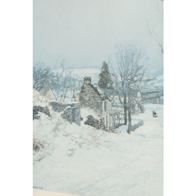 Vintage 'The Road to Center Bridge' Art Print After Edward Willis Redfield For Sale In Philadelphia - Image 6 of 13