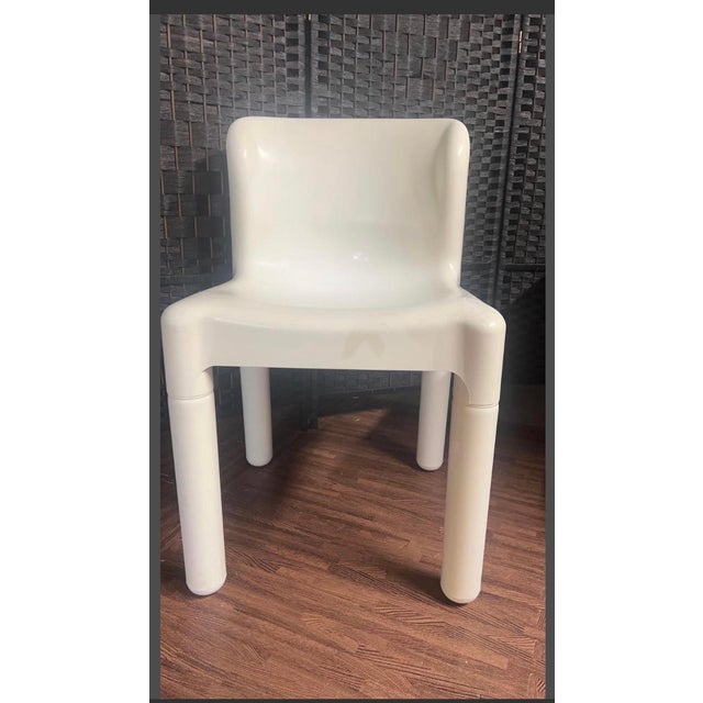 Textile 1970s Vintage Carlo Bartoli Kartell Modern Style Chair For Sale - Image 7 of 9