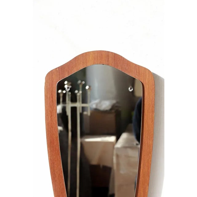 Scandinavian Teak Mirror, 1960s For Sale - Image 6 of 10