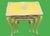 Vintage Yellow French Nesting Wood Side Tables - Set of 3 For Sale In Miami - Image 6 of 9