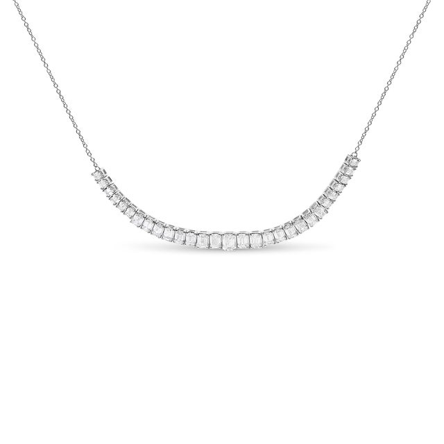 Crafted to captivate, this exquisite necklace showcases the brilliance of lab-grown diamonds totaling a breathtaking 5.0...