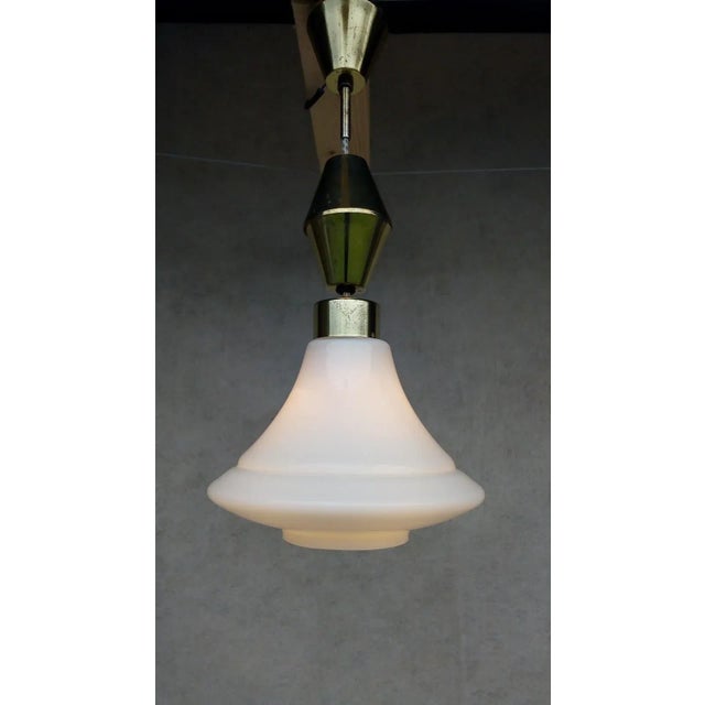 Metal Vintage Retro Chandelier For Sale - Image 7 of 16