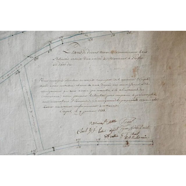 Boho Chic Plan d'Etupes N°3 Chart, 1833 For Sale - Image 3 of 8