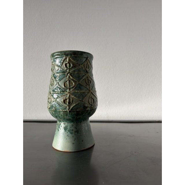 Aesthetic Chalice Vase from Strehla Keramik, 1960s For Sale - Image 11 of 16