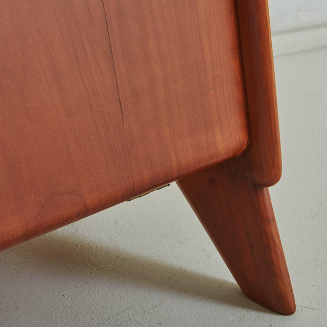 Rare + Sculptural Mid Century Italian Cabinet With Desk For Sale - Image 9 of 10