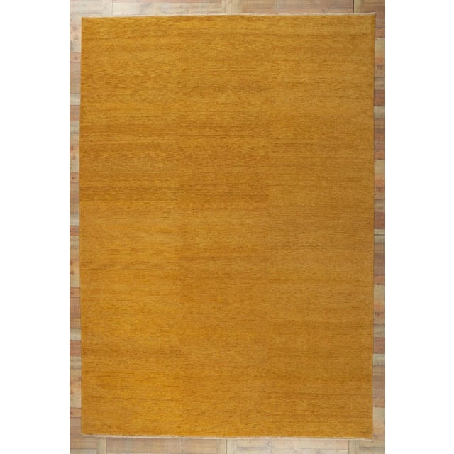 Gold Vintage Modern Indian Area Rug - 09'09 X 14'00 For Sale - Image 8 of 9