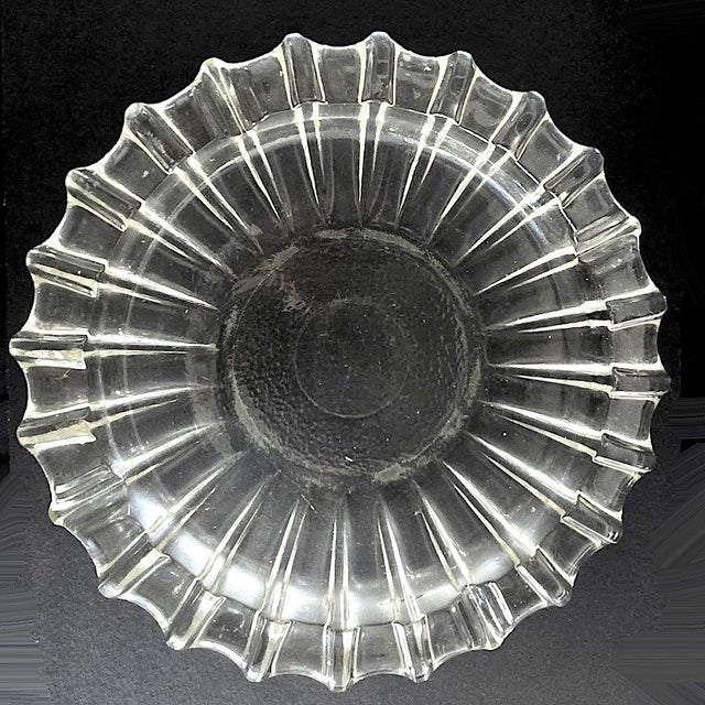 Glass Vintage Fostoria Glass Starburst Catchall/Ashtray For Sale - Image 7 of 13