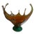 Large 16" Mid 20th Century Murano Style Sommerso Glass Centerpiece Bowl For Sale