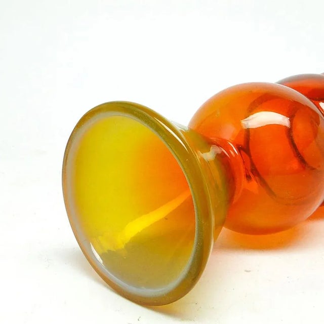 Titled Snowman Vase by Kazimierz Krawczyk for Sudety Glassworks, 1970s For Sale - Image 4 of 11