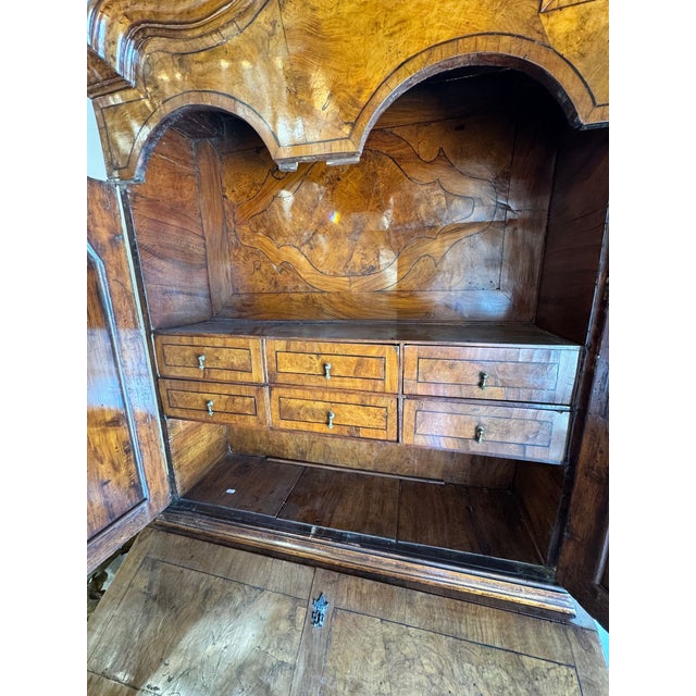 Wood 19th C. Italian Walnut Secretary For Sale - Image 7 of 8