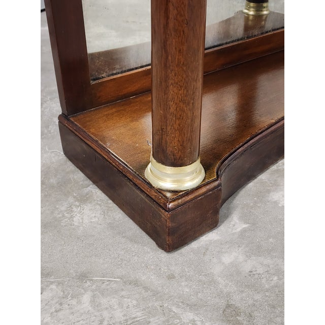 Antique Empire Style Console Table With Marble Top For Sale - Image 10 of 16