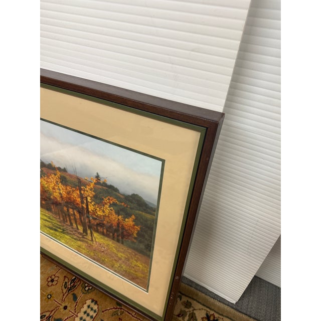 Printmaking Materials June Carey Fall Vineyard Limited Edition Giclée, Signed For Sale - Image 7 of 14