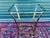 Metal Vintage 1970s Milo Baughman Style Gilt Metal & Glass Top Square Side Table For Sale - Image 7 of 7