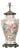 Early 19th Century Chinese Rose Medallion Canton Baluster Vase circa 1800 Mounted as a Table Lamp For Sale