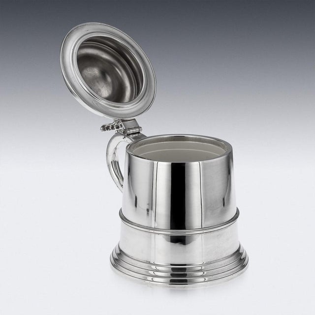 Vintage Italian Silver Plated Lidded Tankard Ice Bucket, 1970 For Sale - Image 7 of 15