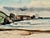 Rustic Henry Emil Salloch Original Watercolor on Paper Coastal Landscape . For Sale - Image 3 of 8