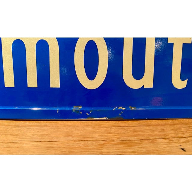 Vintage Original "Dartmouth Ave." Metal Street Sign For Sale In Boston - Image 6 of 11