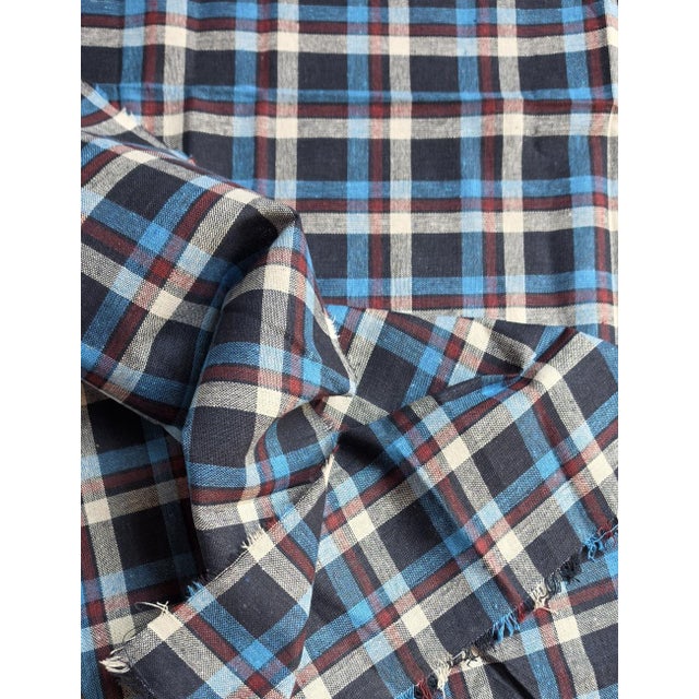 Navy Blue Africa Textile Guinea Haïk - 4.9 X 6.9 Ft For Sale - Image 8 of 8