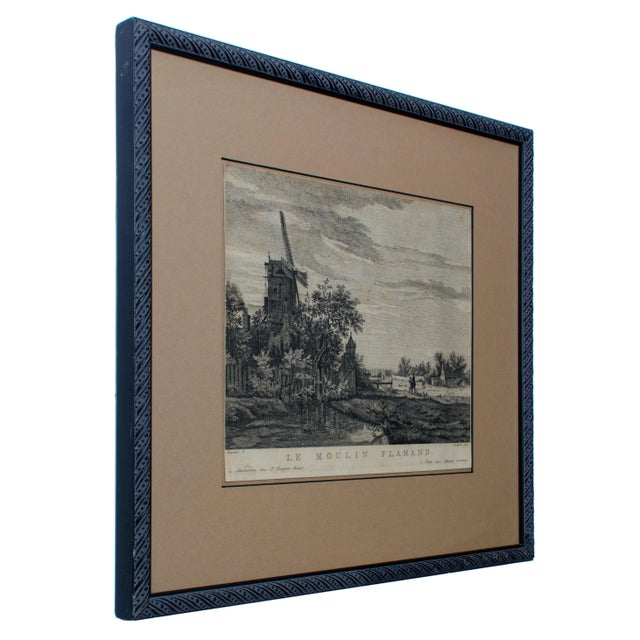 French Le Moulin Flamand C1762-1766, Pierre Jacques Duret After Ruisdael For Sale - Image 3 of 5