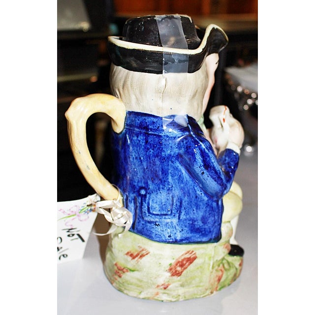 Traditional Stafforshire Toby Mug, Early 1800s For Sale - Image 3 of 4