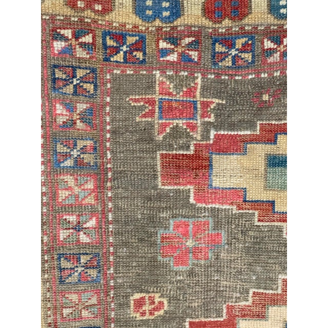 Antique Caucasian Kuba Rug 4’0" X 4’7" For Sale - Image 4 of 10