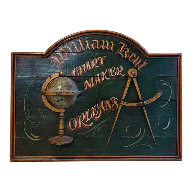 Early 20th Century Chart Makers Sign For Sale