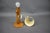 Mid-Century Adjustable Wooden Table Lamp with Floral Shade, Czechoslovakia, 1970 For Sale - Image 4 of 12
