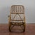 Wood Bamboo and Rattan Rocking Chair, 1960s For Sale - Image 7 of 9