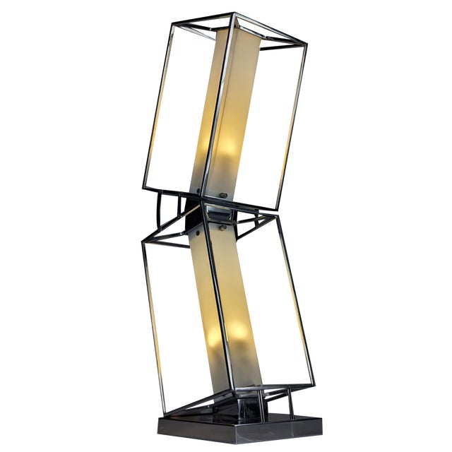 20th Century Designer Architectural Table Lamp For Sale