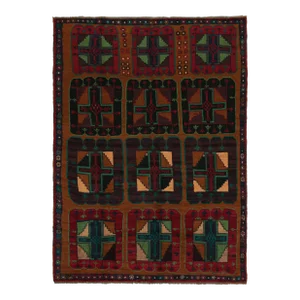 Rug & Kilim’s Baluch Tribal Rug With Colorful Geometric Patterns