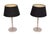 Very nice set of Table lamps . Two Tone Brass and polished Aluminum . German made . Good quality lamps . European Plug (up...