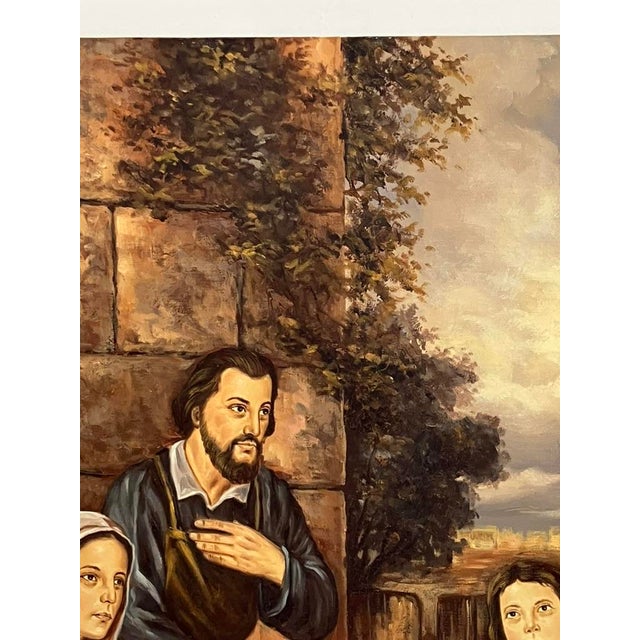 Burnt Umber P. L. Everett – Original Figurative Oil on Canvas, 24 × 36 In. For Sale - Image 8 of 18