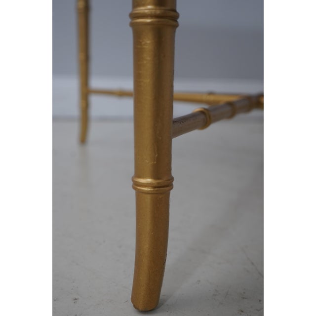 Kittinger Mid-Century Modern Faux Bamboo Side Table For Sale - Image 11 of 18