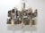 1970s Gaetano Sciolari Brass and Chrome Chandelier For Sale - Image 10 of 13