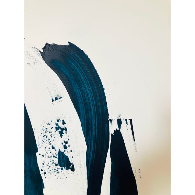 Color Study in Navy #14 Contemporary Abstract Acrylic Painting For Sale - Image 10 of 11