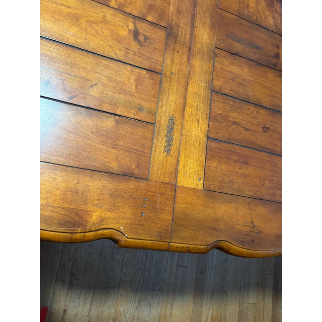 French Country 1990s Century Furniture Dining Table For Sale - Image 3 of 12