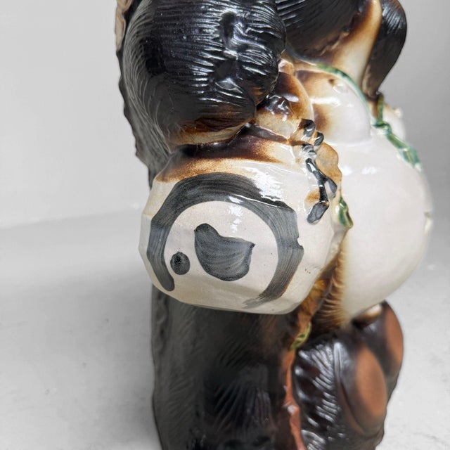 Large Japanese Ceramic Tanuki, 1960s For Sale - Image 10 of 13