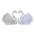 Vintage White Porcelain Swan Cake Toppers - A Pair For Sale