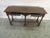 Henredon Solid Oak Barley Twist Leg Console Table For Sale - Image 6 of 9