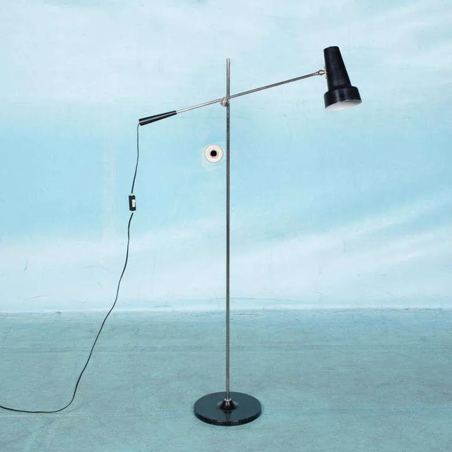 Vintage 329 Fishing Floor Lamp by Willem Hagoort for Hagoort Lampen Rotterdam For Sale - Image 4 of 15