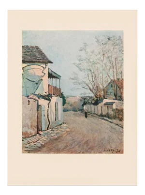 1930s Alfred Sisley, Rare Original "The Route of the Princess at Louveciennes" Lithograph