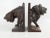 Antique circa 1915 cast iron Bradley and Hubbard lion and tiger bookends. Very striking and quite heavy, over 7 pounds...