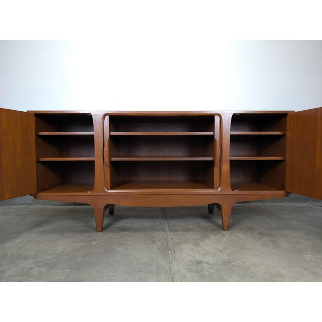Vintage Mid Century Modern Teak Sideboard / Buffet Designed by Johannes Andersen, Attributed For Sale - Image 14 of 17