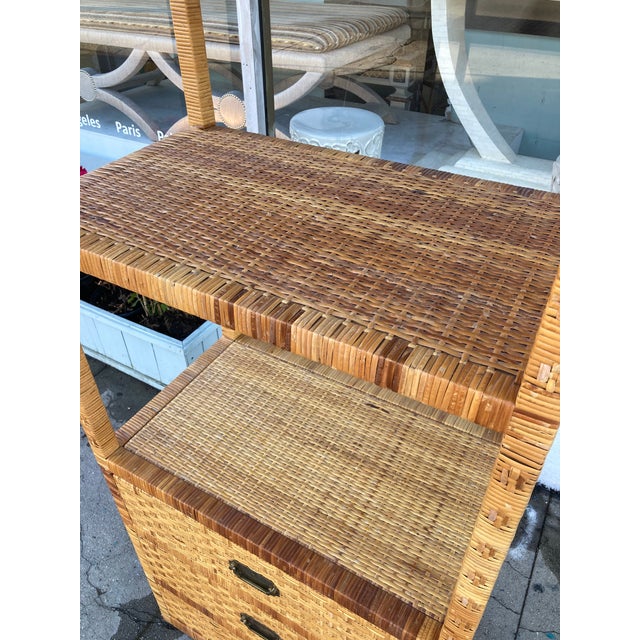 Bielecky Brothers Rattan Etagere Chest For Sale - Image 13 of 13