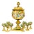 Antique Ten-Piece Moser Enameled Glass Punch Bowl Service, Circa 1880–1890 For Sale