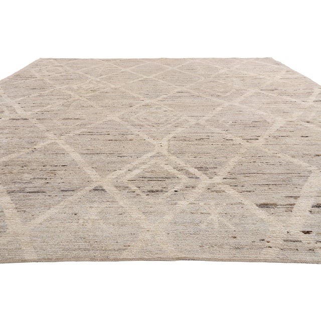 Contemporary Organic Modern Moroccan Rug, 10'05 X 14'00 For Sale - Image 3 of 10