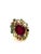 Bochic “Capri” Vintage Ruby, Multi Sapphire & Diamond Ring Set In 18K Gold & Silver For Sale - Image 9 of 11