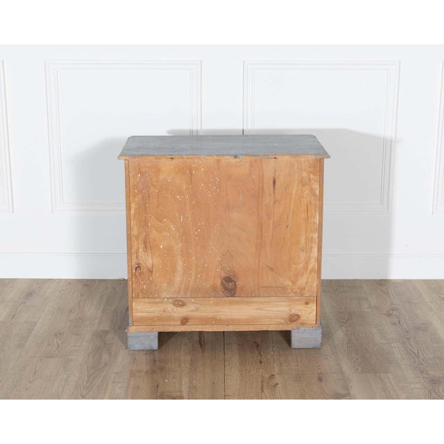Dove Gray Swedish Gustavian Style Painted Chest of Drawers, circa 1960 For Sale - Image 8 of 8